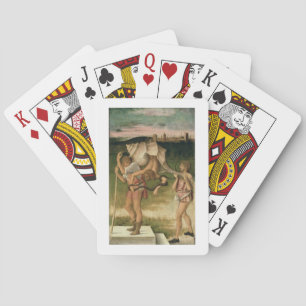 Baraja De Cartas Alegoría de la sabiduría (petróleo en el panel)
