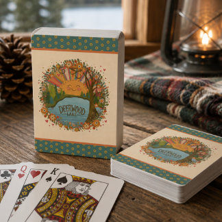 Baraja De Cartas Alegre Sol Colorido Lago Deerwood