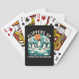 Baraja De Cartas Aletas Arriba Me Pongo de Pie Con Pingüinos Divert
