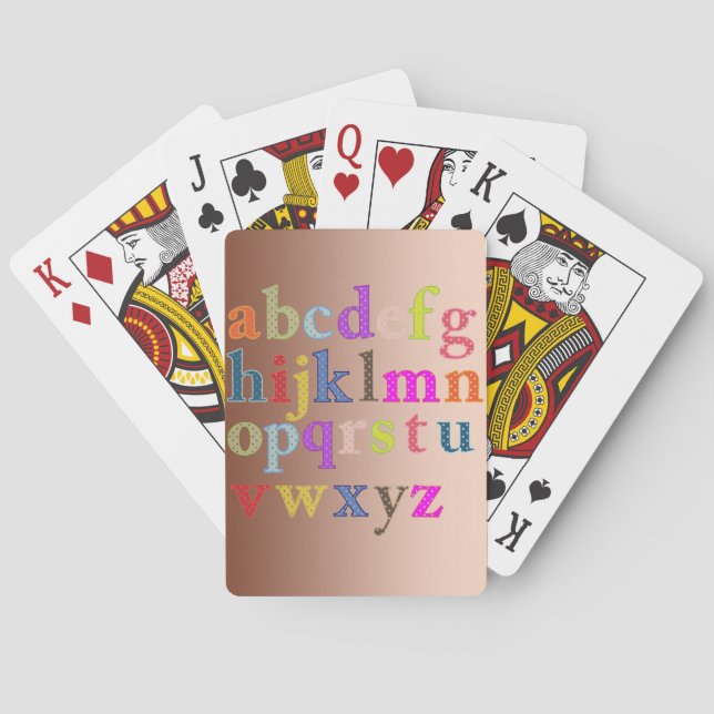 Baraja De Cartas Alfabeto (Reverso)
