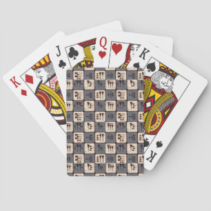 Baraja De Cartas Alfabeto sumeriano 1 tarjetas de reproducción clás
