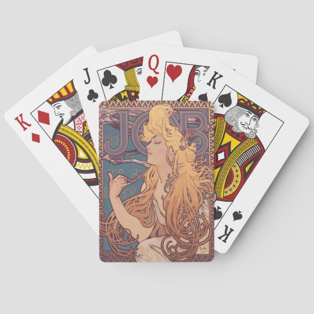 Baraja De Cartas Alfonse Mucha Job Art Nouveau (Reverso)