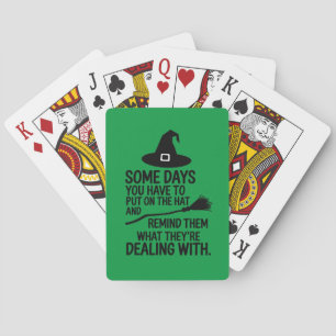 Baraja De Cartas Algunos Días Tienes Que Ponerte En La Gorra Hallow