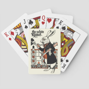 Baraja De Cartas Alice Conejo Blanco Clásico Wonderland
