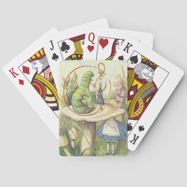 Baraja De Cartas Alice se reúne con la oruga (Reverso)