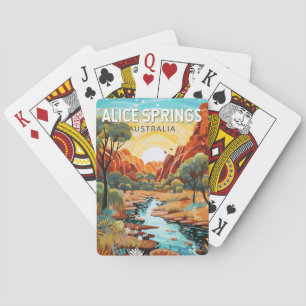 Baraja De Cartas Alice Springs Australia Viajes de arte