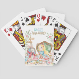 Baraja De Cartas Alicia aventuras en Woderland Birthday Tea Fiesta