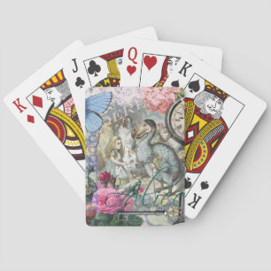 Baraja De Cartas Alicia en arte clásico de Dodo en el país de las m
