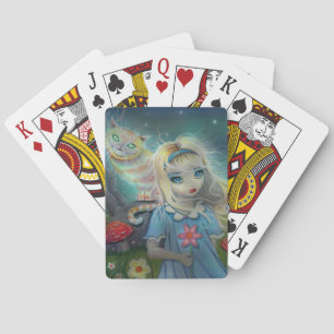 Baraja De Cartas Alicia en el arte de la fantasía en el país de las
