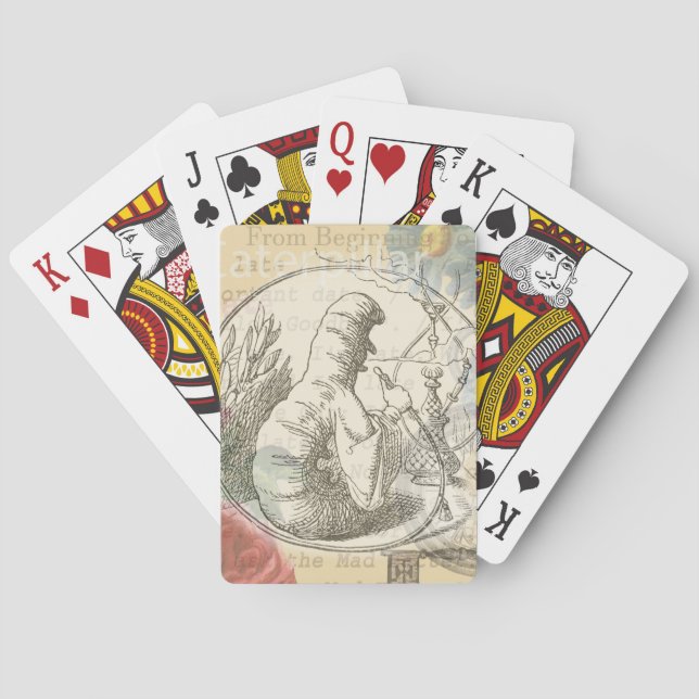 Baraja De Cartas Alicia en la oruga del país de las maravillas: Ten (Reverso)