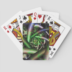 Baraja De Cartas Alien Arte fractal multicolor