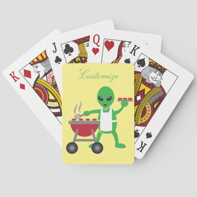 Baraja De Cartas Alien Barbeque Cookout Thunder_Cove (Reverso)