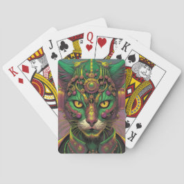 Baraja De Cartas Alien feline warrior