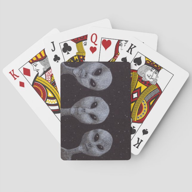 Baraja De Cartas Alien Grays (Reverso)