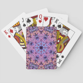 Baraja De Cartas Alien Purple Psychedelic Kaleidoscopic Mandala