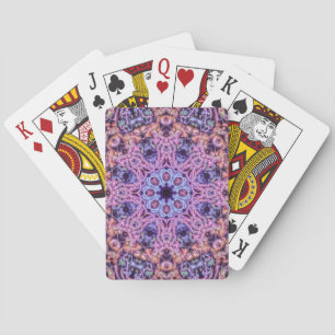 Baraja De Cartas Alien Purple Psychedelic Kaleidoscopic Mandala