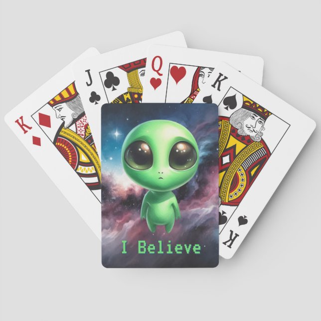Baraja De Cartas Alienígena – Creo   (Reverso)