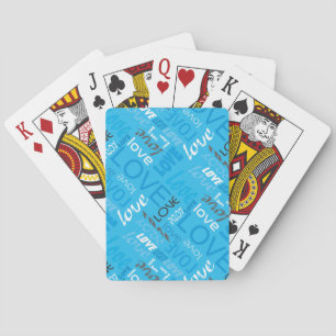 Baraja De Cartas Alive Cyan Gallery Love Words Art