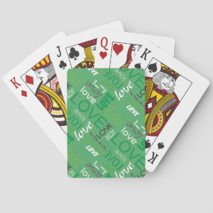 Baraja De Cartas Alive Green Gallery Love Words Art