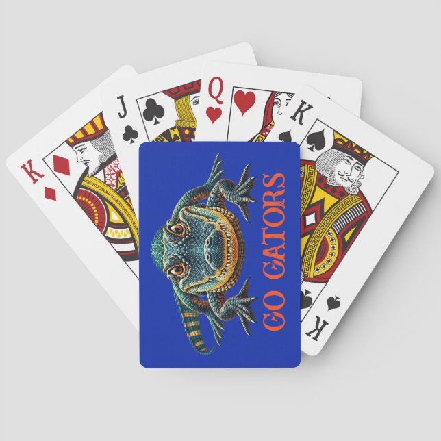 Baraja De Cartas Alligator - Go Gators (Reverso)