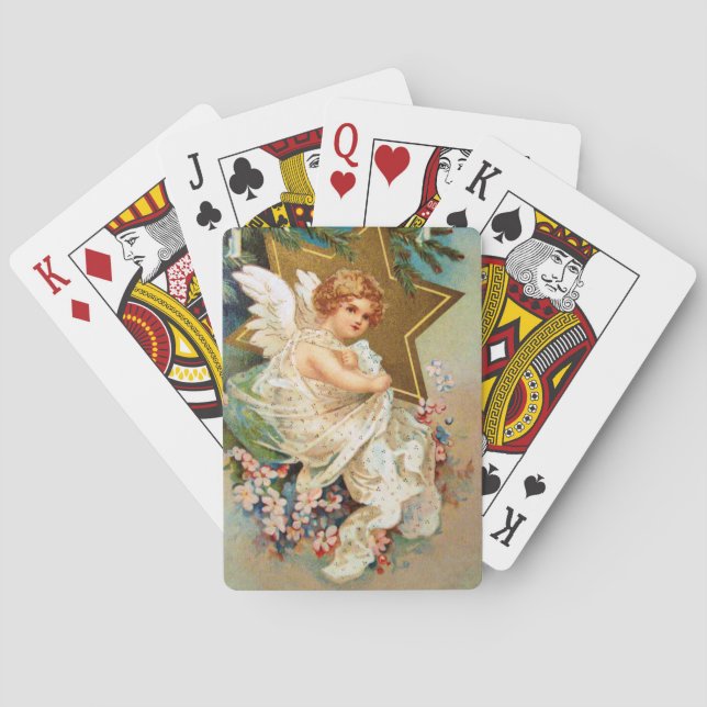 Baraja De Cartas Almohadilla: Navidades Angel (Reverso)