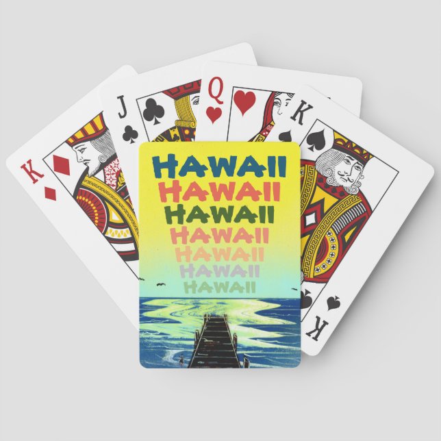 Baraja De Cartas Aloha desde Hawaii (Reverso)