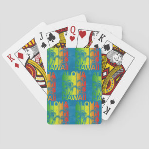 Baraja De Cartas Aloha Hawaii Retro Summer