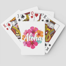 Baraja De Cartas Aloha Hibiscus Hawaiian Dream Design Hawaii Vaca