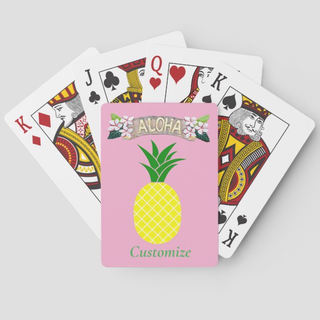 Baraja De Cartas Aloha Pineapple Thunder_Cove (Reverso)