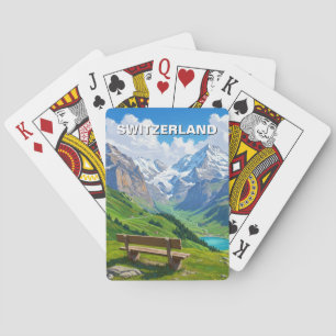 Baraja De Cartas Alpes suizos Suiza Viajes