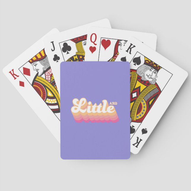 Baraja De Cartas Alpha Chi Omega | Pequeña (Reverso)