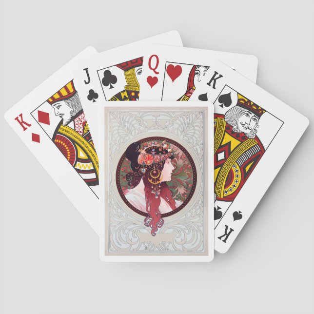 Baraja De Cartas Alphonse Mucha (Reverso)