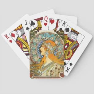 Baraja De Cartas Alphonse Mucha Art Nouveau Zodiac