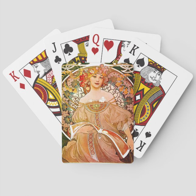 Baraja De Cartas Alphonse Mucha Dreaming (Reverie) (Reverso)