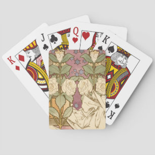 Baraja De Cartas Alphonse Mucha Estrellas Elegantes Art Nouveau Cam
