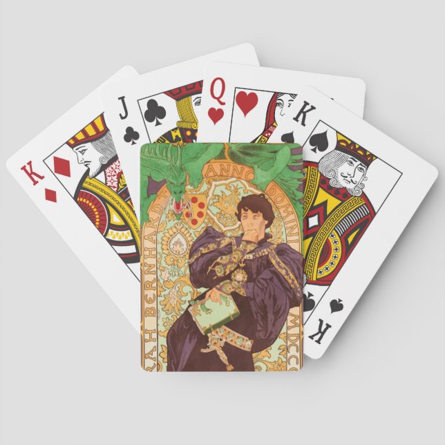 Baraja De Cartas Alphonse Mucha Prince y Dragon (Reverso)