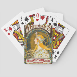 Baraja De Cartas Alphonse Mucha vincula el anuncio de Whitman