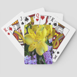 Baraja De Cartas Alstroemeria and  Lilacs Flowers