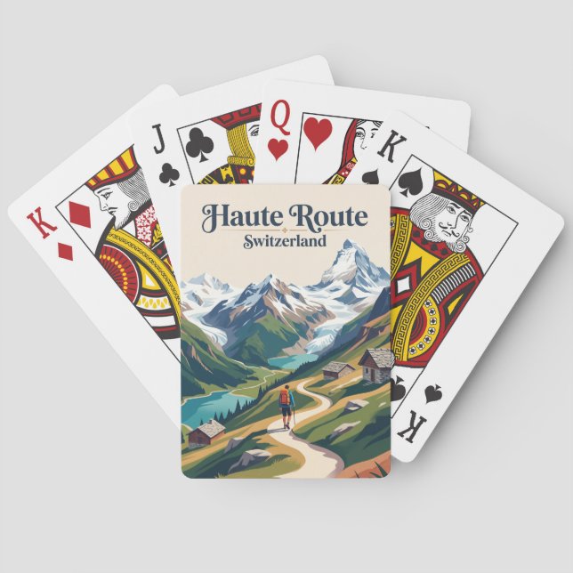 Baraja De Cartas Alta Ruta Suiza (Reverso)