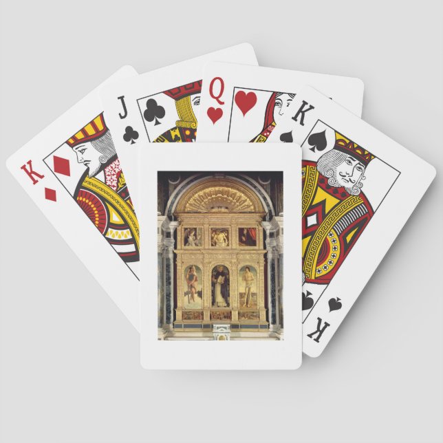 Baraja De Cartas Altarpiece del St. Vincent Ferrer, c.1465 (Reverso)