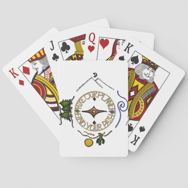 Baraja De Cartas Alza la brújula Soul de nuestro excursionista (Reverso)