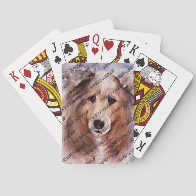 BARAJA DE CARTAS AMABLE GOLDEN COLLIE (Reverso)