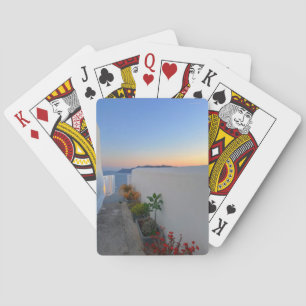 Baraja De Cartas Amanecer de las Plantas Callejeras de Santorini Gr