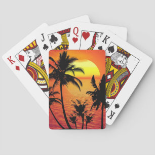 Baraja De Cartas Amanecer tropical