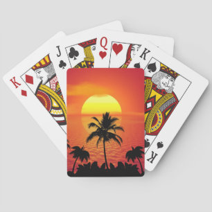 Baraja De Cartas Amanecer tropical