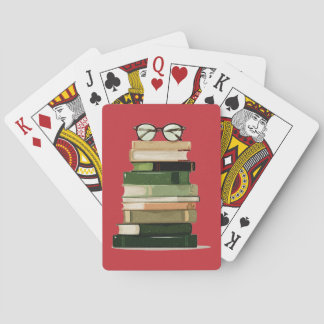 Baraja De Cartas Amante de Libros Retro
