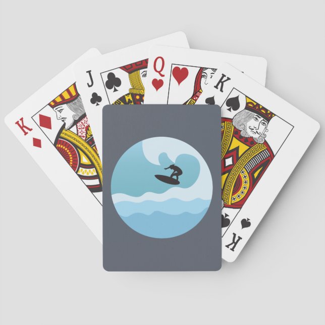 BARAJA DE CARTAS AMANTE DE SURF (Reverso)