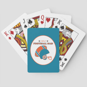 Baraja De Cartas Amantes del fútbol naranja azul