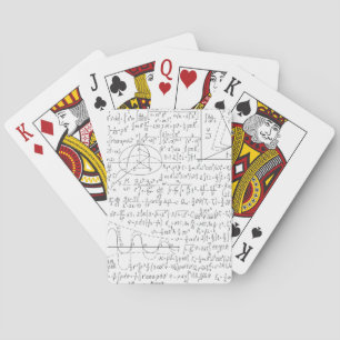 Baraja De Cartas Amantes matemáticos, fórmula matemática, geek mate