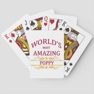 Baraja De Cartas Amapola asombrosa